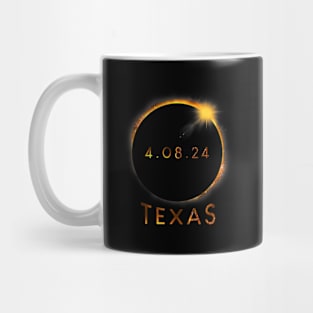 North America Total Solar Eclipse 2024 Texas Usa Mug